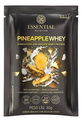 Pineapple Whey (sachĂȘ) Essential Nutrition