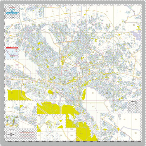 Monterrey / Mapa Mural / Papel