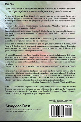 Breve Historia De Las Doctrinas Cristianas: Breve Historia De Las Doctrinas Cristianas, De Gonzalez, Justo L.. Editorial Abingdon Press, Tapa Blanda, Edición 2007 En Inglés, 2007