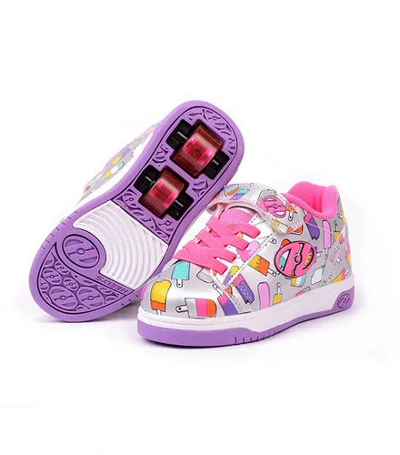 Tenis Heelys Niña Gris Paletas De Colores Dos | sin intereses