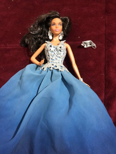 Barbie Top Módel Basics Vintage Holidays Afroamericana 2016 (Usado)
