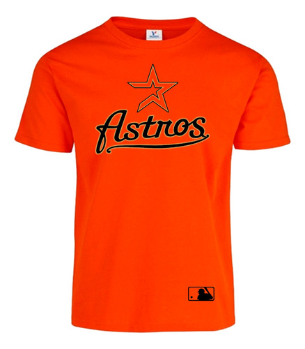 Playera Houston Astros Baseball Mlb Naranja 
