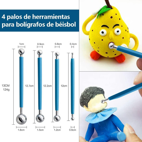 Kit De Herramientas De Modelado Arcilla Modelismo 41 Piezas