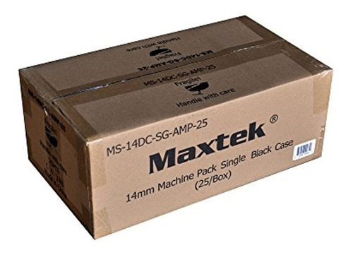 Maxtek Standard De 14 Mm Black Black Disc Dvd Cajones Con Ma