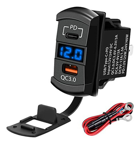 Salida Usb De 12 V, Interruptor Basculante, Cargador Us...