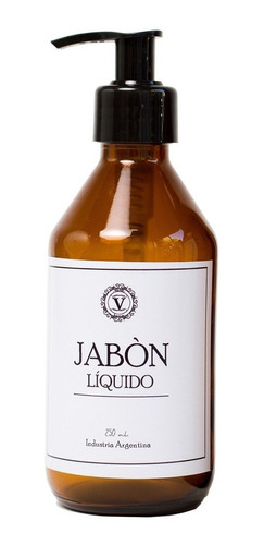 Dispenser Jabón Liquido Alcohol En Gel Shampoo Vidrio 250ml