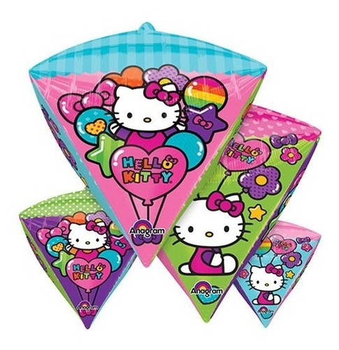 Globo Diamante Hello Kitty Met Jumbo Fiesta Sanrio Gatita