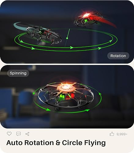 Drone Para Niños Con Led De 7 Colores Y Giro 3d