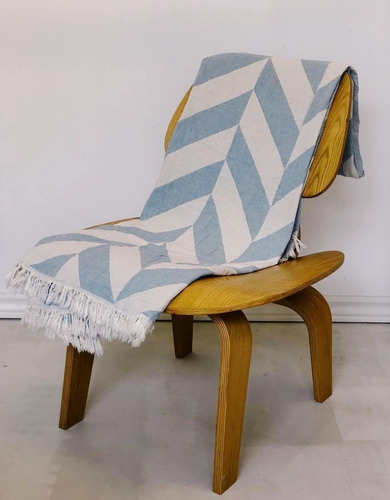 Imagen 2 de 7 de Manta Sillon Pie De Cama Throw Nórdico 100% Algodón Turco