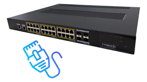 Switch 24 Ports Gb Poe+ 4 Ports Sfp 10gb L3 Fanless