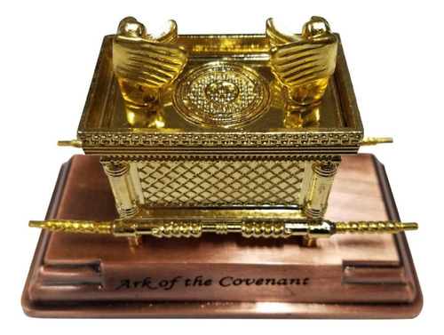 Estatua Ark Of The Covenant & Testimony Replica Base Cobre