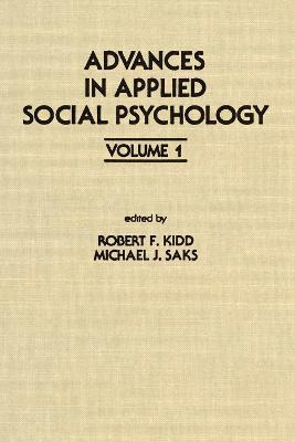 Libro Advances In Applied Social Psychology : Volume 1 - ...