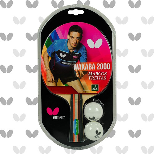 Paleta De Ping Pong Butterfly Japan Series, Con 2 Bolas