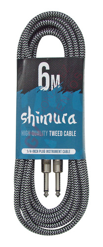 Cable Shimura Cgbm-6 Mallado Textil Ofc Plug - Plug 6 Metros