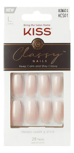 Uñas Postizas Kiss Classy Nails Be-you-tiful Con Pegamento
