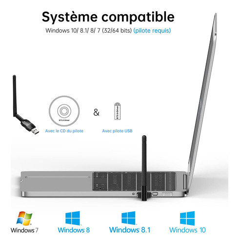 Adaptador Bluetooth Clase 1 De Largo Alcance, Adaptador Blue
