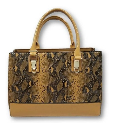 Imagen 1 de 7 de Bolsa Para Dama Estampado De Serpiente Sintético