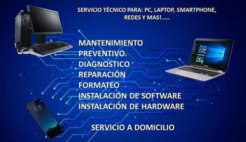 Servicio Técnico Laptop Computadoras Tablet Celulares Mac