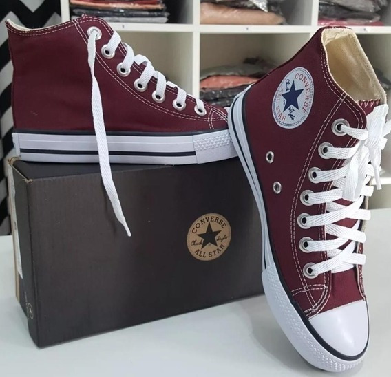 tênis converse all star chuck taylor cano alto vinho