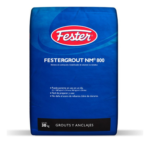 Estabilizador De Volumen Fester Festergrout Nm 800 30kg