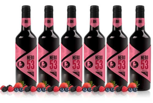 Fernet Nero 53 Berries 750 Ml Premium Caja X6 Fullescabio