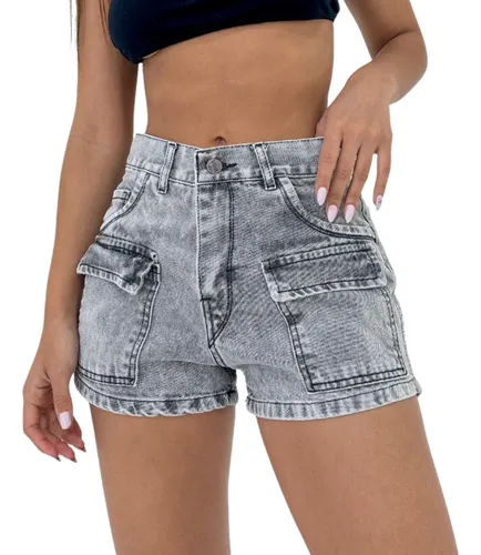 Short jean gris new arrivals