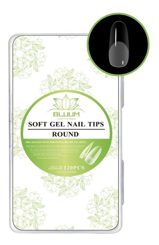 Tips Soft Gel Round120 Und Con Porosidad Bluum