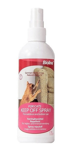 Repelente Para Gatos Bioline Keep Off Spray For Cat