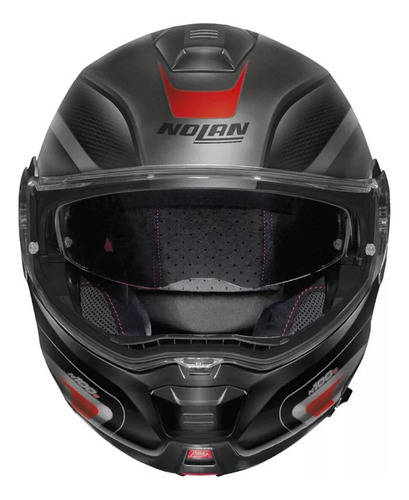 Casco N100-5 Orbiter N-com 68 Gris/ngo/rjo Xl Nolan