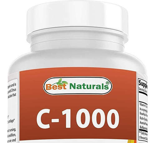 Best Naturals Vitamina C 1000 Mg 240 Comprimidos Con Caderas