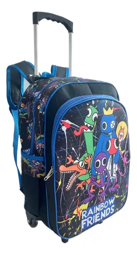 Kit Mochila Rainbow Friends Amigos Do Azul Babão Costas G F5