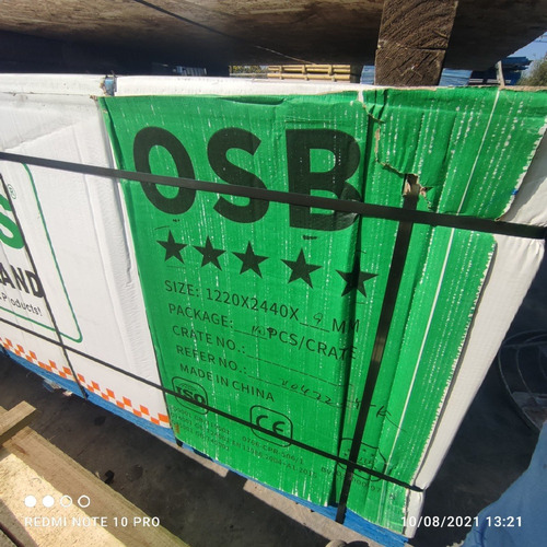 Imagen 3 de 9 de Paquete (pallet) Osb 9.5 Mm Zabe (100 Unidades)
