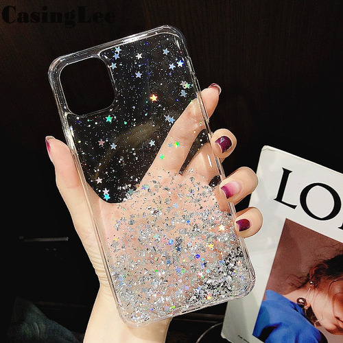 Funda For Redmi Note 8 Pro Case Stars Moon Glitter Bling Co