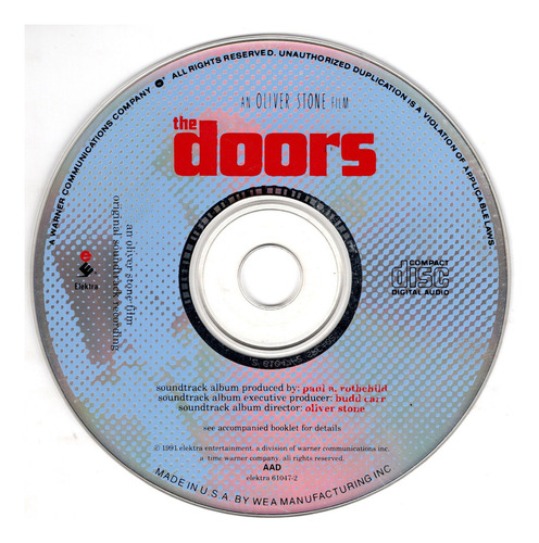 Fo The Doors Music From The Original Motion Cd Ricewithduck