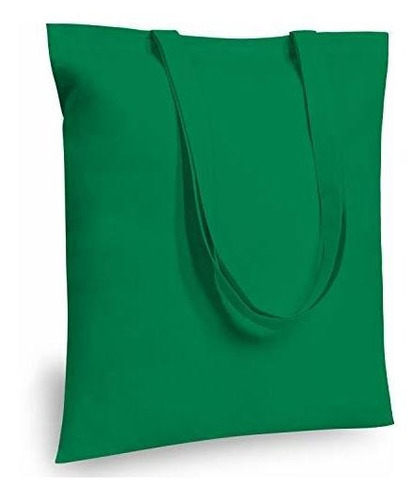 Topdesign 6-pack Economical 16 X15  Kelly Green Cotton Tote