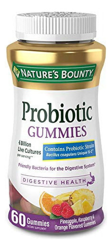 Probiotics Digestive Health 60 Gomitas Nature's Bounty