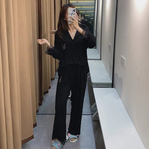 Conjunto De Pijama De Seda Satinada Para Mujer, Camisón Con