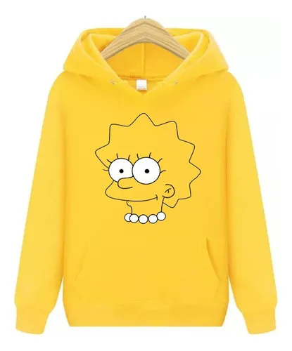 Los Simpsons Buzo Caras - Canguro Hoodie Con Capucha