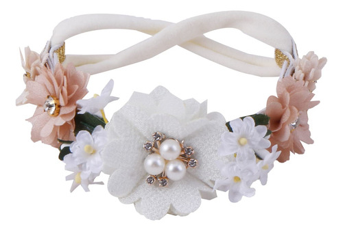 Diadema De Flores Para Niñas Elástica Diademas De Flores