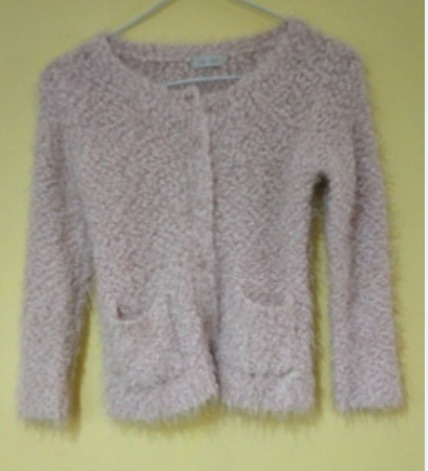 Saco Lana Piel De Mono. Rosa. Cheecky. Talle 6