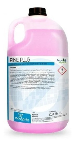 Pine Plus, Limpiador Desengrasante Con Aceite Esencial Pino