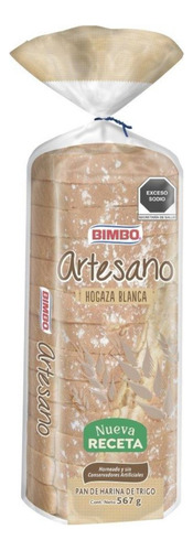 Pan Blanco Bimbo Artesano Original 567 G