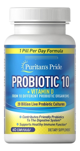 Imagen 1 de 2 de Probioticos Vitamina D 20 Billones Cfu 1 Cap Al Dia 2 X $55 