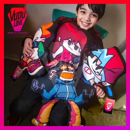 Imagen 4 de 5 de Cojín Hatsune Miku Fnf Friday Night Funkin 40cm Vudú Love