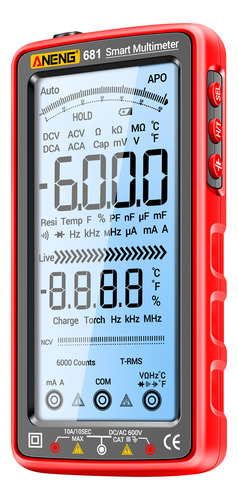 Aneng 681 Multímetro Digital 6000 Cuentas Medidor Inteligent