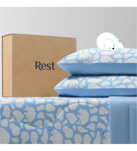 Rest Edredón Refrescante Evercool Con 2 Fundas De Almohada 