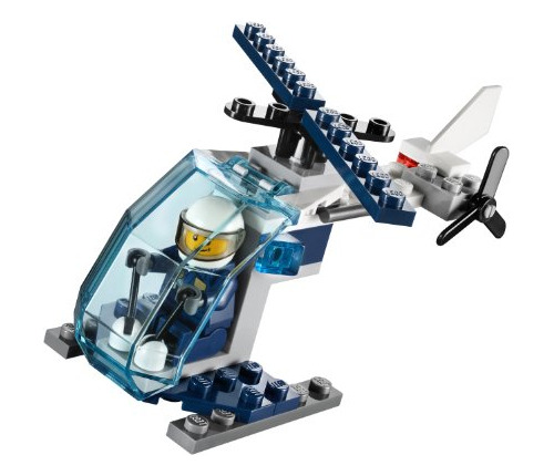 Lego City Helicoptero De Policia Set 30222 Embolsado