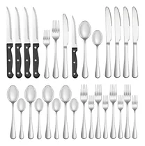 Comprar Juego De Cubiertos 24 Piezas Servicio Para 4 Acero Inoxidabl