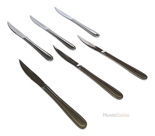 Pack 6 Cuchillo Acero Inoxidable Mesa Krons