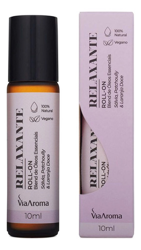 Roll-on Blend Óleos Essenciais Relaxante Via Aroma 10ml Puro